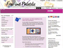 Tablet Screenshot of frau-und-philatelie.de